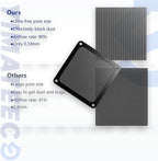 Dust Filter PC 140mm -5Pack Magnetic Fan Dust Mesh Filter for Computer Cooler Fan/PSU/Routers, PVC 50 Mesh PC Case Screen Dustproof Vent Filter Cover Fan Grills (PVC, 140 * 140mm, 5pcs, Black)