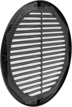 Vent Systems 8" Inch (Opening Dimensions) - Pack of 100 - Black Soffit Vent Cover - Plastic Round Air Vent Grille - Built-in Mesh Screen - HVAC Register Louver for Bathroom, Home, Kitchen