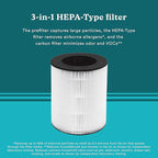 Homedics TotalClean 3-in-1 HEPA-Type Air Purifier Filter Replacement, Works with Homedics AP-T20, AP-T20WT and AP-T22 Air Purifiers, Captures Microscopic Airborne Particles