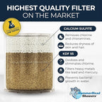HammerHead Showers® Solid Metal Shower Head Filter – KDF 55 Shower Filter, High Pressure Universal Shower Filters to Remove Toxic Chemicals – Removes Chlorine and Heavy Metals – Chrome