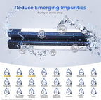 Waterdrop Plus DA29-00020B 𝐍𝐒𝐅 𝟒𝟎𝟏 𝐂𝐞𝐫𝐭𝐢𝐟𝐢𝐞𝐝 Water Filter, Reduce 𝐏𝐅𝐎𝐀/𝐏𝐅𝐎𝐒, Replacement for Samsung® Water Filter HAF-CIN, HDX FMS-2, RF28HMEDBSR, 1 Filter (Package May Vary)