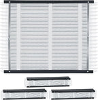 VEVOR 20x25x4 Furnace Air Filter, MERV 11 Pleated HVAC AC Replacement, Electrostatic 12-Month Air Cleaner, 4-Pack (Actual Size: 20.47x25.20x3.98 in), for Improving Home Indoor Quality