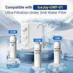 IceJoy Ultra-Filtration Under Sink Water Filter System, 0.01 Micron Precision, High Capacity 4000 Gallons