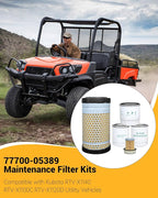 77700-05389 Maintenance Filter Kit Fit for Kubota RTV-X1140 RTV-X1100C RTV-X1120D Utility Vehicle,Replacement number HH150-32094 6A320-59930 HHK70-14070 HHK32-16770 1G319-11210
