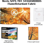 Fluorescent Light Covers - Classroom Covers for Ceiling Lights, 1 PCS 4 x 2 Feet Magnetic Light Filters, Classroom, Office Decor (Autumn & Sunset)