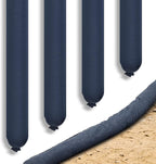 4 Pcs Sediment Filter Erosion Control Blanket Silt Fence Sock with Stuffers Drain Stormwater Sediment Filter for Erosion Control and Storm Drain Protection (Black)