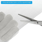 PATIKIL 40" L x 10" W Woven Wire Mesh, 40 Mesh 304 Stainless Steel Air Vent Filter Screen with Gloves for Window Security Vent Cover Filtration Animals Fence