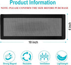 Magnetic Vent Covers for Home Floor 4Pack, Upgrated 4x10 Inch Strong Magnet PVC Floor Register Cover, Air Vent Screen Trap for Wall Ceiling Floor, AC Vent Mesh Screen Debris Hair Filters