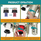 3/4" NPT Industrial Air Dryer for Compressor,3 Stage Air Compressor Water Separator System,Filter Oil Water Separator Dryer for Plasma Cutter and Paint Spray,Auto Drain
