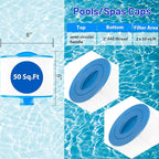HANXER® 8CH-950 Spa Filter Cartridge Replaces for PBF35, PBF50-F2S, Filbur FC-0536, Excel Filters XLS-834, Aladdin 15052, AK-90311, 10-2785, 80503 Hot Tub Filter, 50 sq.ft, 2 Pack