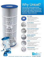 Unicel 5CH-352 35 Square Foot Media Replacement Hot Tub Spa Filter Cartridge with 151 Pleats