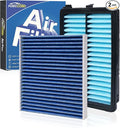 Cabin & Engine Air Filter Fit for Tucson 2022-2026, Santa Fe 2021-2026, Sorento 2021-2026, Sonata 2020-2026, Santa Cruz 2022-2026, (Not for hybrid!) Cabin Filter Replace Accessories