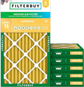 Filterbuy 16x24x2 Air Filter MERV 11 Superior Pet & Allergy Defense (6-Pack), Electrostatic Pleated HVAC AC Furnace Filters Replacement, Made in USA (Actual Size: 15.38 x 23.38 x 1.75)