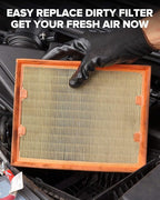 PHILTOP Engine Air Filter, CA10261 Replacement for Ram 2500 3500 4500 5500 6.4L & 6.7L 2011-2024, Dodge Ram 2500-5500 (2007-2010), Flexible Panel