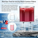 IceJoy Ultra-Filtration Gravity Water Filter System, Stainless Steel Countertop Purifier, NSF/ANSI 42 Certified, 2.25G Carbon Block
