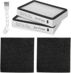 2Pack 86880 Exhaust Filters + 2Pack 81002 Sponge Motor Safety Filters Compatible With Kenmore Vacuum Models BC4040, 81414, BC2005, BC3060, BC3002, BC4002, 20-86880, 20-81002