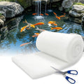 2" Thick Koi Pond Filter Pad, 12" x 36" Fish Pond Filters for Outdoor Ponds, Pond Filter Media, Pond Filter Material White Bulk Roll-Cut to Size-Fit for Aquarium Filter Floss