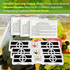 3 Replacement RAF-2 Air Filter (FRGPAAF2) And 3 Pack PK-1 Produce Saver Refills for Frigidaire Pure Air Produce Keeper FRPAPKRF2PK FRPAPKRF, Compatible with Frigidaire Crisp Seal Fresh System