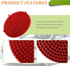 Car Wash Bucket,10.28 Inch Diameter Car Wash Filter for Collecting Sediment & Grit,Universal Essentials Car Cleaning Accessories for Most Cars Trucks SUVs (Red)