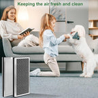 2 Pack 40 Replacement Filter for MA Air Puri-Fier Models 40, 3-in-1 Contains Pre-Filter and Activated Carbon Fil-ter。