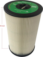 CF Clean Fairy Vacuum Cleaner Filter 1-piece Replacement for Dirt Devil/Titan 10 Inch Cartridge Filter 8107-01 for Vacuflo FC610 FC1550 Royal CS1200