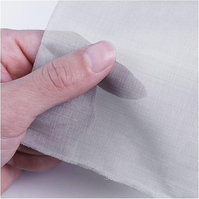 Woven Stainless Steel Wire Mesh, 250 Mesh Durable & Flexible, Fine to Large Mesh, Ideal for Filters, Screens, Rodent & Insect Protection (Silver 1x1m)