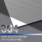 MAGZO 304 Stainless Steel Mesh Screen Roll 47in x 16.4ft - 22 Mesh Pet Proof Metal Window Screen Replacement, Screen Door Mesh for Patio,Porch,Pet,Cage,Vent Cover,Filter,Gutter Guard,Rodent Protection