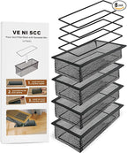 Floor Vent Screen Net, Air Vent Filter Mesh for Home Floor, Floor Register Cover Traps Catches Coin, Toys, Pet Food and Hair, Keeps Duct Cleaning - with Spreader Frame 4 Pack, 2x14 Inch