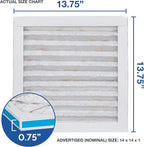 14x14x1 AC and Furnace Air Filter by Aerostar - MERV 11, Box of 2