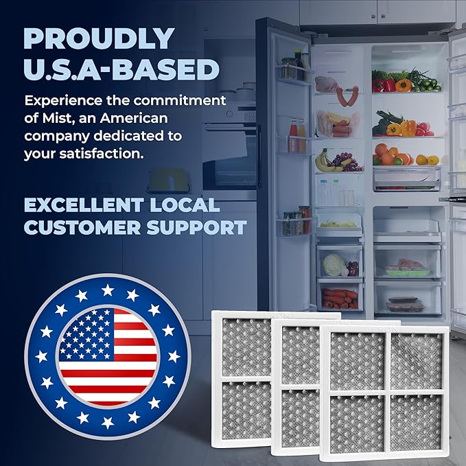 Mist Fresh Refrigerator Air Filter Replacement for L120F, LG ThinQ Fresh Air Filter, Kenmore Elite 469918, 6 Month Replacement