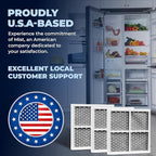 Mist Fresh Refrigerator Air Filter Replacement for L120F, LG ThinQ Fresh Air Filter, Kenmore Elite 469918, 6 Month Replacement, 3 pack