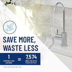 Pentair Everpure H-1200 Drinking Water System, EV928200, NSF Certified to Reduce Lead & PFOA/PFOS, Dual Cartridge System with Filter Head, Cartridges and Hardware, 1,000 Gallon Capacity, 0.5 Micron
