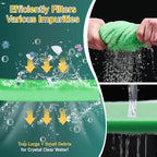3PCS Aquarium Filter Floss - 12" x 78" (6.5ft per roll) - Total 19ft - 1" Thick Premium Polyester Filter Pad for Fish Tank - Mechanical Filtration, Crystal Clear Water, Fits Most Filters(19ft)