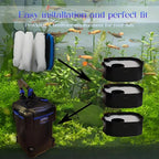 Replacement Canister Filter Pads Compatible with AMOSIJOY 172/225/265GPH, 6 White Floss and 2 Coarse Filter Pads for Pondforse 172/225/265GPH Aquarium (8)