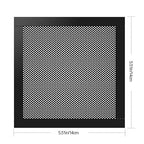 MoKo 140mm Dust Filter for Computer Cooler Fan, [4 Pack] Magnetic Frame PC Fan Dust Mesh PC Cooler Filter Dustproof PVC Cover Computer Fan Grills - Black