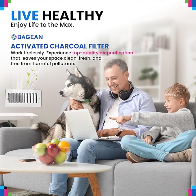 Cut to Fit Activated Carbon Filter Sheet 16” x 48” - Activated Carbon Air Filter for Air Purifiers Window AC Air Vent And More - Charcoal Filters Absorb Odors & Freshens the Air (4-Pack)
