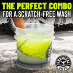 Chemical Guys Car Cleaning Kit, Complete Car Wash Kit with Soap, Wash Bucket, 3-16 oz Car Care Cleaners, Interior and Exterior Cleaning Essentials, 8 Item Detailing Set
