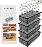 Floor Vent Screen Net 2''x12'', Air Vent Filter Mesh for Home Floor, Floor Register Cover Traps Catches Coin, Toys, Pet Food and Hair, Keeps Duct Cleaning - with Spreader Frame 4 Pack