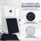Cut To Fit Air Filter - Carbon Pad Pre Filter for Air Purifiers, AC, Furnace, Trash Cans and Dust, 1/6" thick, 16" x 48" Sheets (2-pack)