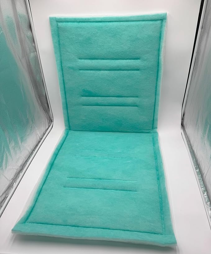Spray Booth Intake Tacky Filter Panel, Internal Frame (8/case, 20" x 48")