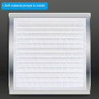 PATIKIL 4"x12" Magnetic Vent Cover, 6 Pack Floor Wall Air Registers Cover Strong Magnet Vent Screen Mesh for Blocking Hair Dust Debris, White