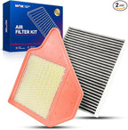 KAX Engine & Cabin Air Filter Kit for Dodge Grand Caravan 2011-2020, Chrysler Town & Country 2011-2016, Ram C/V 2012-2015, Volkswagen Routan 2011-2014, Replace# CA11050 CF10743