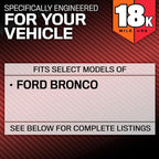 K&N Engine Air Filter: Long Life 18,000 Mile Replacement Air Filter: Compatible with 2021 Ford Bronco, KNE-0634