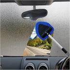 Compatible for Window Scraping Mist Eliminator Microfiber Car Cleaner Telescopic Windshield Cleaning Tools Auto Accessories(Gray)