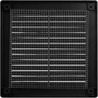 Vent Systems 4.5" x 4.5" Inch (Opening Dimensions) - Pack of 5 - Plastic Black Soffit Vent Cover - Flat Square Air Vent Grille - Air Vent Deflector - HVAC 5.9" x 5.9" Inch (Overall Dimensions)