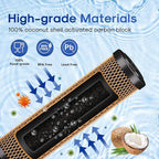 ICEPURE 1 Micron 2.5" x 10" Whole House Water Filter Coconut Shell Activated CTO Carbon and KDF Cartridge for Home, Compatible with WFPFC8002, WFPFC9001, FXWTC, SCWH-5, WHEF-WHWC, AMZN-SCWH-5, 4PACK