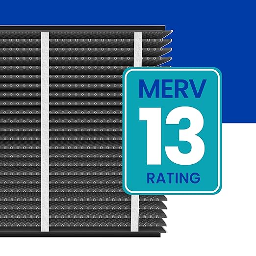 AprilAire 213CBN Replacement Filter for AprilAire Whole House Air Purifiers - MERV 13 with Carbon, Healthy Home Allergy + Odor Reduction, 20x25x4 Air Filter (Pack of 2)