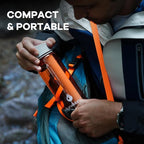 SurviMate 5-Stage 0.01μm Ultra-Filtration Filtered Water Bottle, BPA-Free Material, NSF/ANSI 42&372 Certified, Portable Water Filter Bottle for Survival, Camping, Hiking, and Emergency Use