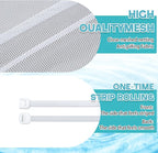 2 Sets 19.7 x 19.7 Inch Swamp Cooler Pump Swamp Cooler Filter Mesh Pump Basket Filter Screen with Cable Zip Ties(White)