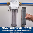 GE Whole House Water Filtration System, Reduce Sediment, Rust & More, Install Kit & Accessories Included, Filter Not Included, Replace Filter (FXWTC, FXUSC, FXWPC, FXWSC) Every 3 Months, GXWH20T